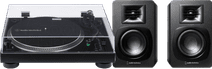 Coolblue Audio Technica AT-LP120XUSB + Audio-Technica ATH-SP3X Zwart aanbieding