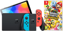 Nintendo Switch OLED Blauw Rood + Mario Party Jamboree Nintendo Switch OLED