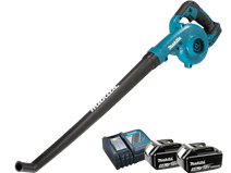 Makita DUB186Z 18V 5,0 Ah Accu (2x) Starterspakket Makita bladblazer