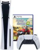 PlayStation 5 Slim Disc Edition + Farming Simulator 25 PlayStation 5 Pro of Slim