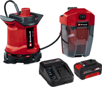 Einhell GE-DP 18/25 LL Li Solo + Einhell 18 V/4.0 Ah Starter Kit - Power X-Change Dompelpomp