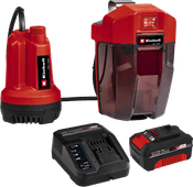 Einhell GE-SP 18 Li Solo + Einhell 18 V/4.0 Ah Starter Kit - Power X-Change Dompelpomp