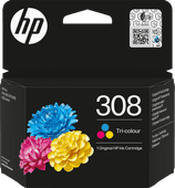 HP 308 Cartridges 3 Kleuren Pack Inkt cartridge voor HP Envy printers