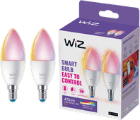 WiZ Candle Light - White and Colored Light - E14 - 2-pack Buy Google Assistant compatible device?