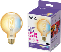 WiZ Globe Filament - Warm to Cool White Licht - E27 - Gold Buy Google Assistant compatible device?