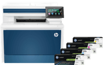 HP Color LaserJet Pro MFP 4302fdw + 1 Extra Set XL Toner Cartridges 