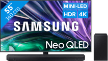 Coolblue Samsung Neo QLED 4K 55QN86D (2024) + Samsung HW-Q60C (2023) aanbieding