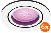 Philips Hue Centura inbouwspot White and Color - rond - Wit - 6-pack Philips Hue inbouwspot