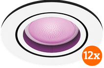 Philips Hue Centura inbouwspot White and Color - rond - Wit - 12-pack Philips Hue inbouwspot