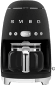 SMEG DCF02BLMEU Matte Black filter coffee machine with timer