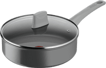 Tefal Renew On Keramische hapjespan 24 cm Grijs Hapjespan met deksel