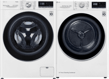 LG GC3V708S2 TurboWash 39 + LG RH80V9AV4N 8kg washing machine and dryer set