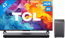 TCL 4K LED 43P61B + TCL S55H 2.1 Soundbar TCL tv aanbieding