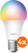 TP-Link Tapo L530E - Wit en Gekleurd Licht - E27 - 4-pack White and Color smart lamp