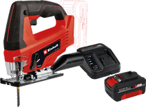 Einhell TC-JS 18 Li Solo + Einhell 18 V/4.0 Ah Starter Kit - Power X-Change Decoupeerzaag aanbieding