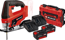 Einhell TC-JS 18 Li Solo 4,0 Ah Accu (2x) E-Case S-F Starterspakket Decoupeerzaag aanbieding