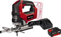 Einhell TP-JS 18/135 Li BL Solo + Einhell 18 V/4.0 Ah Starter Kit - Power X-Change Decoupeerzaag aanbieding