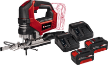 Einhell TP-JS 18/135 Li BL Solo 4,0 Ah Accu (2x) Starterspakket Decoupeerzaag aanbieding