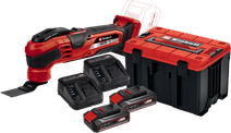 Einhell VARRITO Li Solo 2,5 Ah Accu (2x) E-Case M Starterspakket Multitool