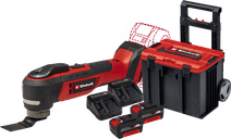 Einhell TP-MG 18 Li BL Solo 4,0 Ah Accu (2x) E-Case L Starterspakket Multitool zonder accu