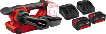 Einhell TP-BS 18/457 Li BL Solo 4,0 Ah Accu (2x) Starterspakket Schuurmachine met stofafzuiging