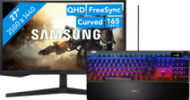 Samsung Odyssey G5 LS27CG552EUXEN + SteelSeries Apex Pro Gaming Toetsenbord QWERTY Black Friday 2024 curved monitor deal