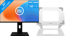 BlueBuilt 24 inch Full HD + BlueBuilt Verstelbare Laptopstandaard 10 - 17 Inch 24 inch monitoren bundel