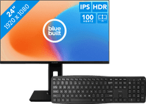 BlueBuilt 24 inch Full HD + BlueBuilt Draadloos USB Toetsenbord QWERTY 24 inch monitoren bundel