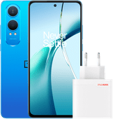 Coolblue OnePlus Nord CE 4 Lite 256GB Blauw 5G + OnePlus Oplader 80W met 2 Poorten + Usb C kabel aanbieding