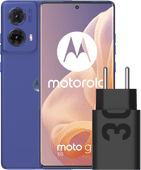 Motorola Moto G85 Grijs 5G + Motorola Oplader 30W Zwart + Usb C Kabel 1m Zwart Kunststof Telefoon aanbieding