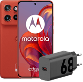 Motorola Edge 50 Neo 512GB Rood 5G + Motorola Oplader 68W Zwart + Usb C Kabel 1m Zwart Motorola Edge