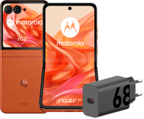 Motorola Razr 50 256GB Oranje 5G + Motorola Oplader 30W Zwart + Usb C Kabel 1m Zwart Motorola Razr