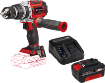 Einhell TP-CD 18/60 Li-i BL Solo + Einhell 18 V/4.0Ah Starter Kit cordless impact drill