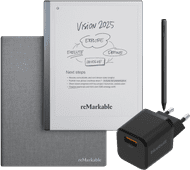 reMarkable 2 with Book Case Gray + BlueBuilt Charger Digital notepad