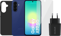 Samsung Galaxy A27 128GB Blauw 5G + Compleet Accessoirepakke Samsung telefoon aanbieding