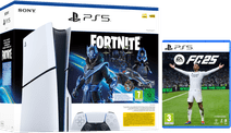 PlayStation 5 Slim Disc Edition + Fortnite Voucher + FC 25 PlayStation 5 Pro of Slim