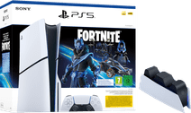 PlayStation 5 Slim Disc Edition + Fortnite Voucher + Oplaadstation Beste Onweerstaanbiedingen 2025 deal