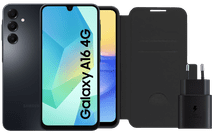 Samsung Galaxy A16 128GB Zwart 4G + Accessoirepakket Goedkope Samsung smartphone
