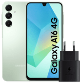 Samsung Galaxy A16 128GB Groen 4G + Samsung Oplader 25W Zwart Smartphone kopen?