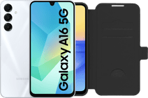 Samsung Galaxy A16 128GB Wit 5G + BlueBuilt Book Case Zwart Samsung Galaxy A16