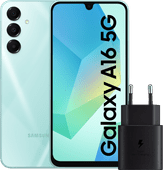 Samsung Galaxy A16 128GB Groen 5G + Samsung Oplader 25W Zwart Smartphone kopen?