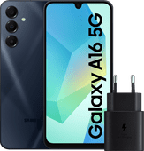 Samsung Galaxy A16 128GB Wit 5G + Samsung Oplader 25W Zwart Black Friday 2024 Android smartphone deal