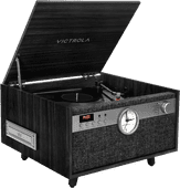 Victrola Century Signature Zwart Platenspeler met hoofdtelefoon aansluiting