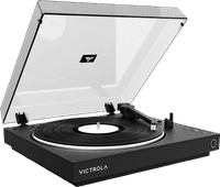 Victrola Automatic Zwart Platenspeler met hoofdtelefoon aansluiting