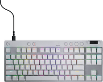 Logitech G Pro X TKL Rapid Gaming Keyboard White QWERTY 