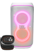 Coolblue JBL Partybox 120 Wit + JBL Partylight Beam aanbieding