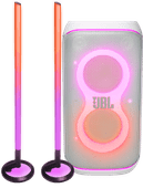 Coolblue JBL Partybox 120 Wit + 2x JBL Partylight Stick aanbieding
