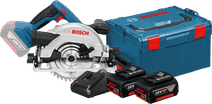 Bosch Professional GKS 18V-57 G 5,0 Ah GBA Accu (2x) Starterspakket Bosch cirkelzaag