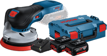 Bosch Professional GEX 18V-125 5,0 Ah GBA Accu (2x) Starterspakket Schuurmachine met stofafzuiging