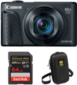 Canon PowerShot SX740HS Lite Travel Kit Zwart Camera voor mee op reis